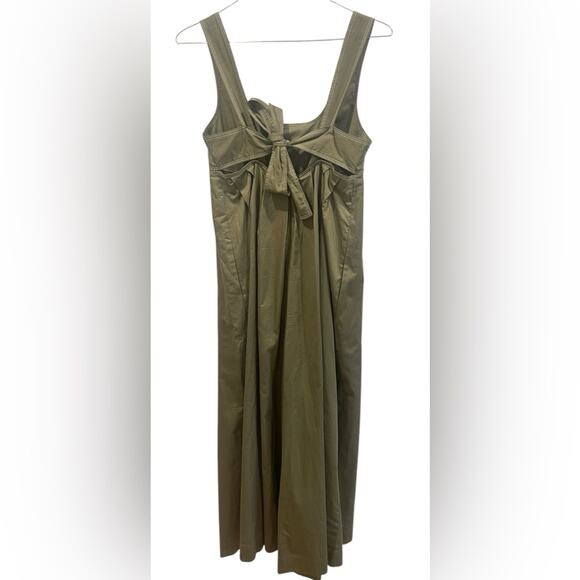 Anthropologie HD in Paris Olive Green Sleeveless Balloon Leg Jumpsuit- Size‎ 6 - Picture 3 of 9